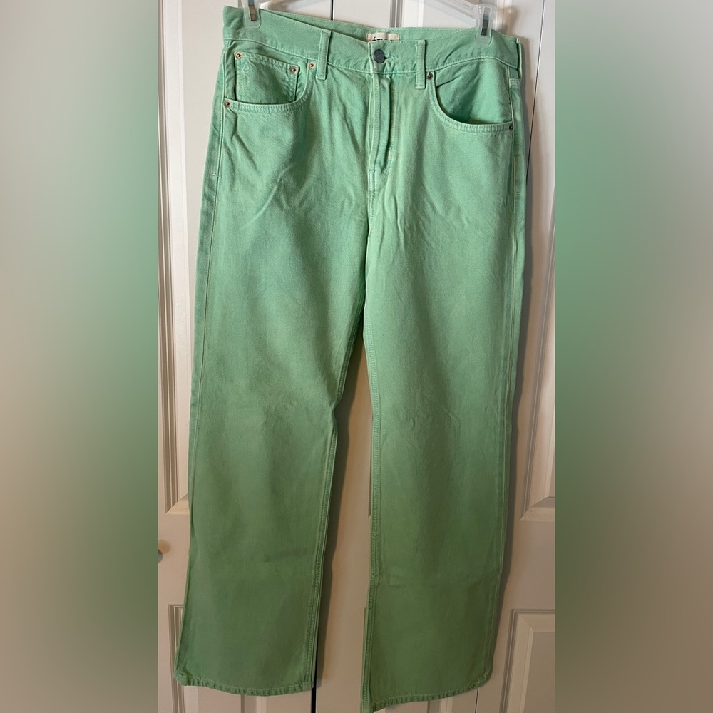Ética Mint Green Relaxed Boot Jeans